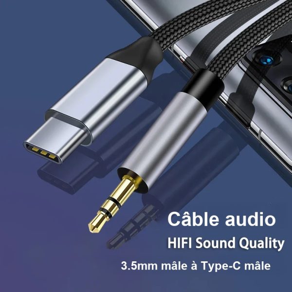 Solution USB-C vers audio jack 3,5 mm compacte