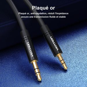 Câble audio jack 2,5 mm vers 3,5 mm