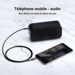 Câble pour connexion audio jack 2,5 mm vers 3,5 mm