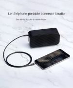Câble jack 2,5 mm vers 3,5 mm pour haut-parleurs