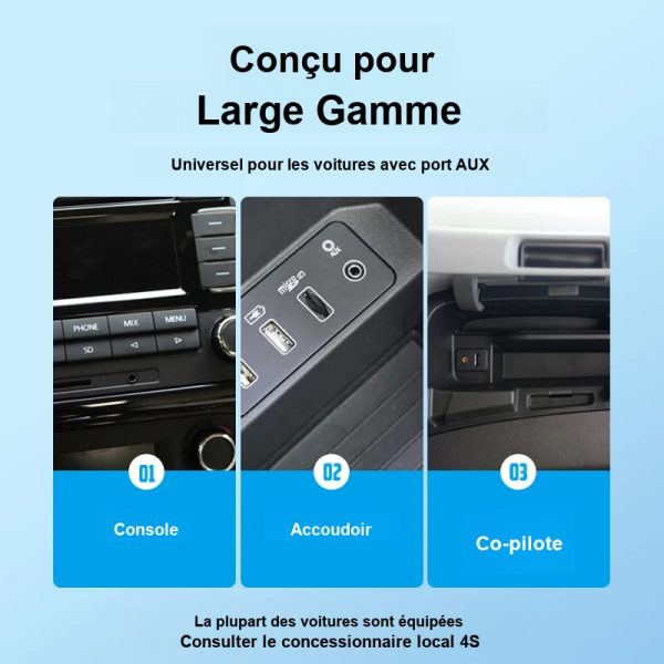 Câble jack 3,5 mm pour une qualité sonore optimale