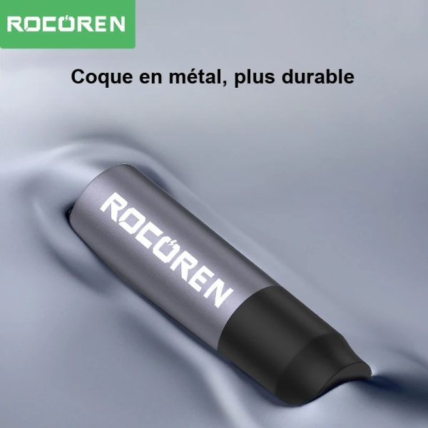 Câble audio jack 3,5 mm avec design tressé élégant