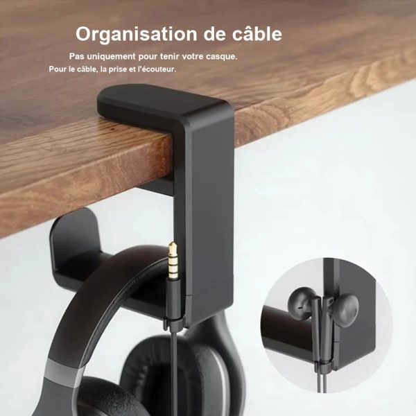 Support de casque multifonction pour ordinateur