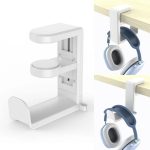 Support de casque compact pour bureau minimaliste