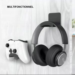 Support adhésif pour casque, facile à installer