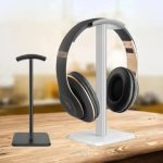 Support pour casque audio, finition en aluminium durable