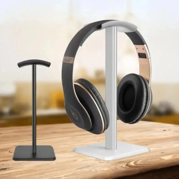 Support pour casque audio, finition en aluminium durable